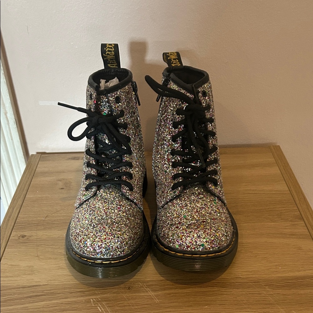 Dr. Martens Women's Sparkle Combat Boots - Glitter Boots